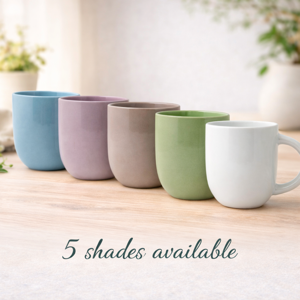 Cuire Solid Blue Colour Ceramic Coffee Mug | Mug for Him & Her | Perfect for Gifting | 250ml (Set of 1)