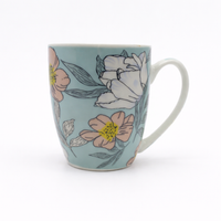 Cuire Floral Ceramic Coffee Mug | Mug for Him & Her | Perfect for Gifting | 350ml (Set of 1)