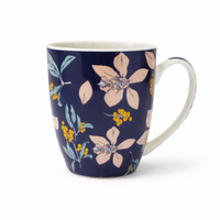 Cuire Floral Ceramic Coffee Mug | Mug for Him & Her | Perfect for Gifting | 350ml (Set of 1)