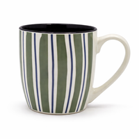 Cuire Wave White Ceramic Coffee Mug | Mug for Him & Her | Perfect for Gifting | 580ml (Set of 1)