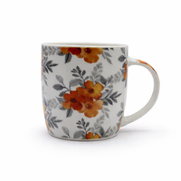 Cuire Floral Ceramic Coffee Mug | Mug for Him & Her | Perfect for Gifting | 350ml (Set of 1)