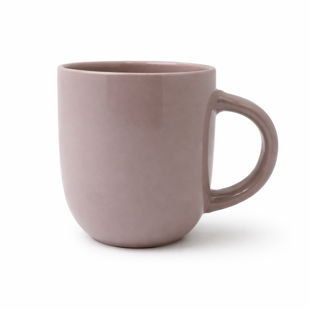 Cuire Solid Mauve Colour Ceramic Coffee Mug | Mug for Him & Her | Perfect for Gifting | 250ml (Set of 1)