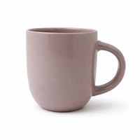 Cuire Solid Mauve Colour Ceramic Coffee Mug | Mug for Him & Her | Perfect for Gifting | 250ml (Set of 1)