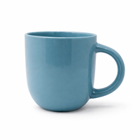 Cuire Solid Blue Colour Ceramic Coffee Mug | Mug for Him & Her | Perfect for Gifting | 250ml (Set of 1)
