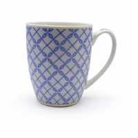 Cuire Lattice Ceramic Coffee Mug | Mug for Him & Her | Perfect for Gifting | 370ml (Set of 1)