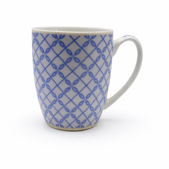 Cuire Lattice Ceramic Coffee Mug | Mug for Him & Her | Perfect for Gifting | 370ml (Set of 1)