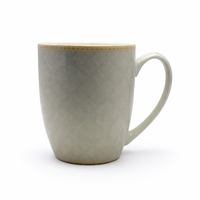 Cuire Lattice Ceramic Coffee Mug | Mug for Him & Her | Perfect for Gifting | 370ml (Set of 1)