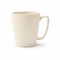 Cuire Dotted White Ceramic Coffee Mug | Mug for Him & Her | Perfect for Gifting | 470ml (Set of 1)