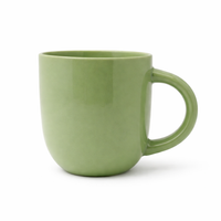 Cuire Solid Sage Green Colour Ceramic Coffee Mug | Mug for Him & Her | Perfect for Gifting | 250ml (Set of 1)