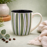 Cuire Wave White Ceramic Coffee Mug | Mug for Him & Her | Perfect for Gifting | 580ml (Set of 1)