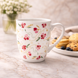 Cuire Ceramic Floral Wildflower Coffee Mug | Mug for Him & Her | Perfect for Gifting | 350ml (Set of 1)