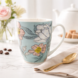 Cuire Floral Ceramic Coffee Mug | Mug for Him & Her | Perfect for Gifting | 350ml (Set of 1)