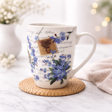 Cuire Ceramic Floral Coffee Mug | Mug for Him & Her | Perfect for Gifting | 350ml (Set of 1)